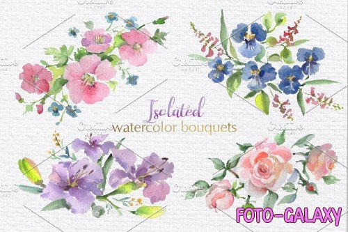 Bouquet Flower date watercolor png - 3757088