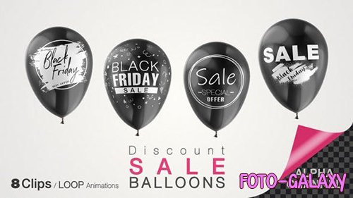Videohive - Black Friday Discount Sale Balloons - 
25081081