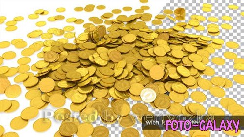 Videohive - Golden Coins Falling - 
25513706