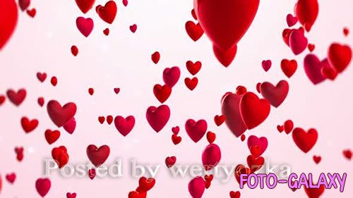 Videohive - Hearts Background - 25578179