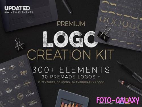 Premium Logo Creation Kit 300+ Elements Update 90+ New Elements