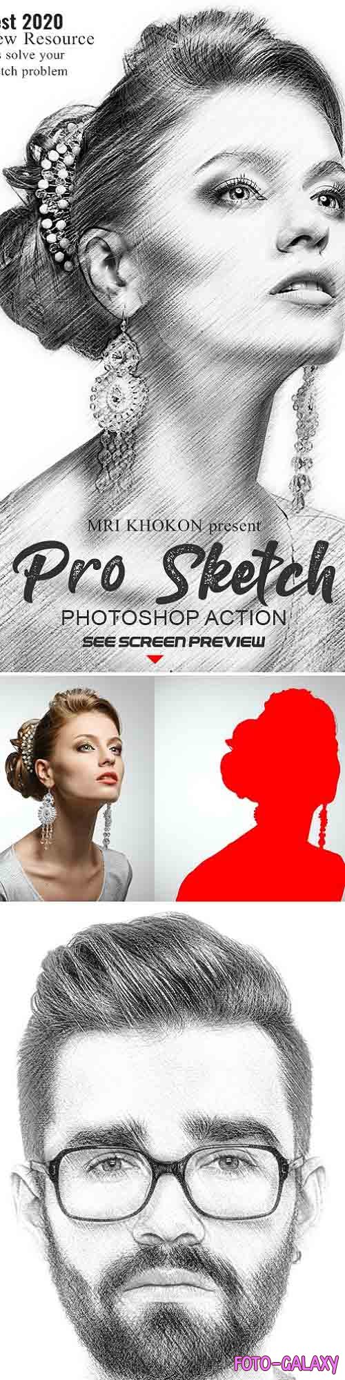 Pro Sketch Photoshop Action 26522055
