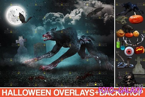 Halloween clipart Halloween overlay, Photoshop overlay - 934532