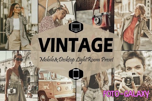 18 Vintage Mobile & Desktop Lightroom Presets, retro presets - 831205