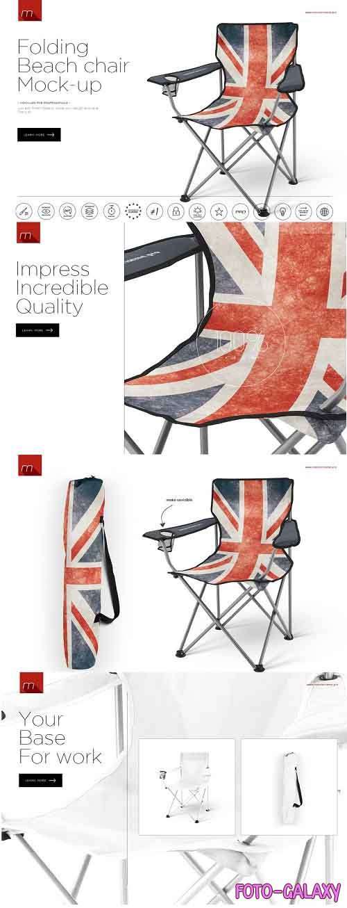 Folding Beach Chair Mock-up - 549408