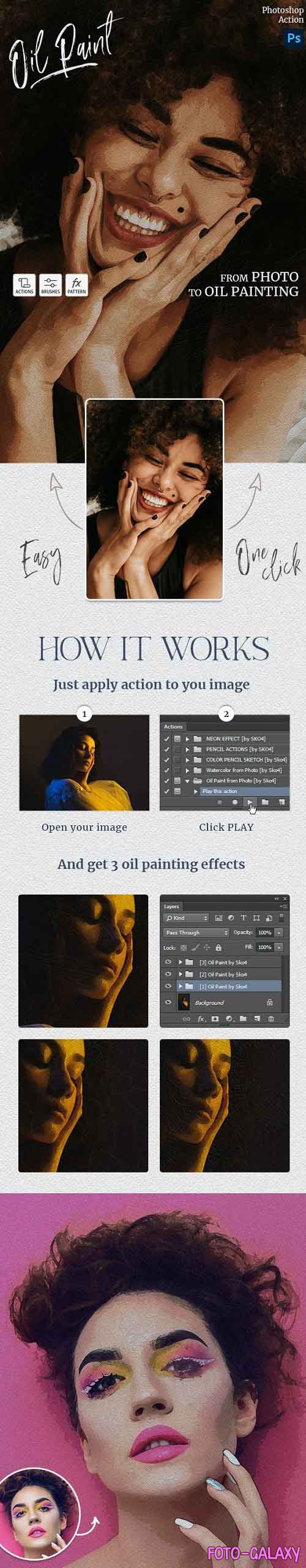 Oil Paint Photoshop Action 28825502