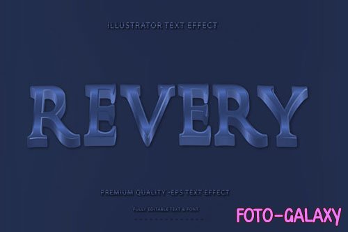 Wavey Revery Text Style With Royal Blue Accent