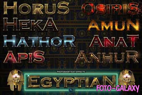Ancient Egyptian Pharaoh Text Effects