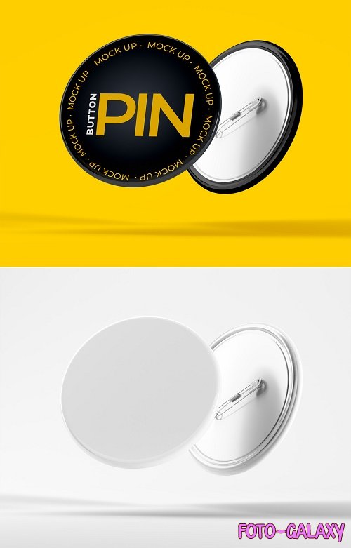 Floating Button Pin Mockup 385827744