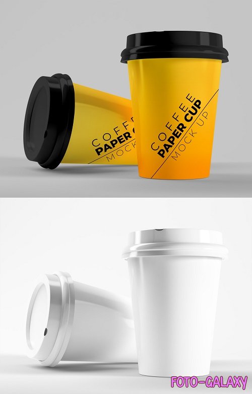 Two Paper Coffee Cups Mockup 385835807
