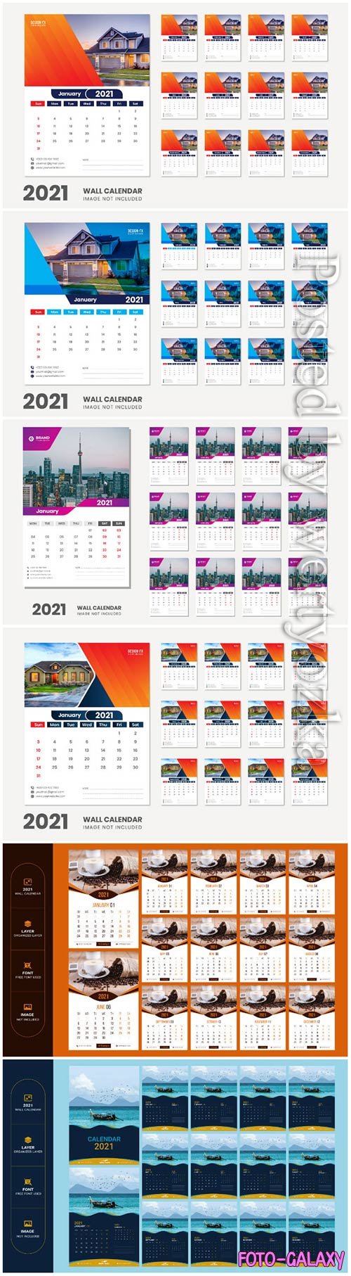 2021 desk calendar - 12 months included