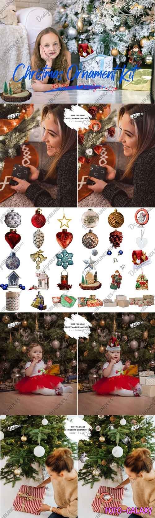 Christmas Ornament kit Photoshop Overlays - 997605