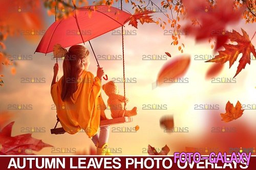 Falling leaf, Photoshop overlay Fall png - 952782