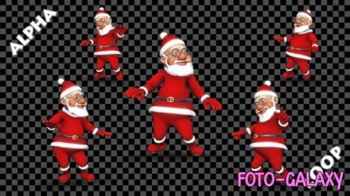Videohive - Dance 3D Santa - 23005610