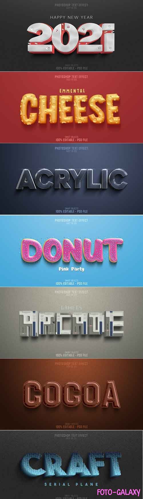 3D Text Style Effect Template