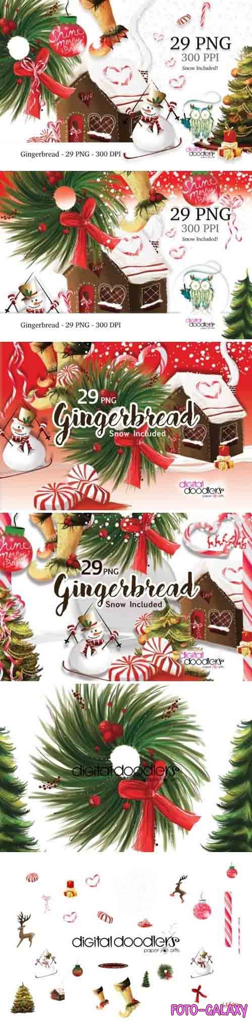 Gingerbread Christmas Graphics