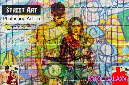 CreativeMarket - Street Art Photoshop Action 5351422