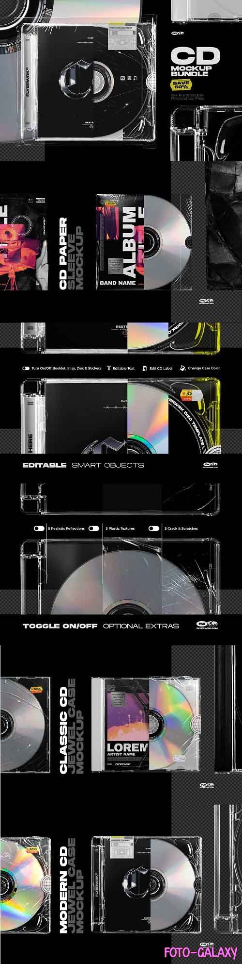 CreativeMarket - CD Mockup Bundle 5485024