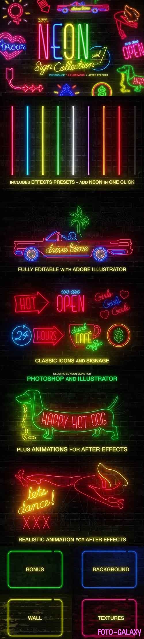 CreativeMarket - Neon Sign Collection: Volume One 4718662