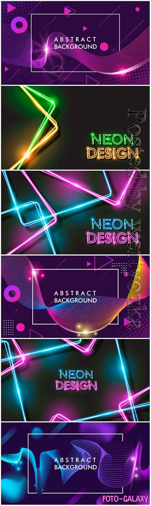Abstract glowing neon black background design premium vector