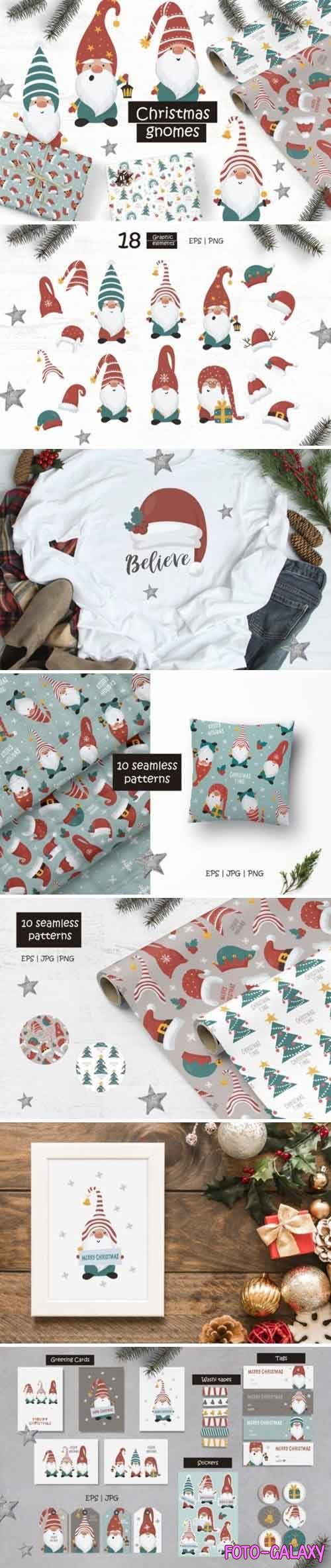 Christmas Gnomes and Patterns - 5652971