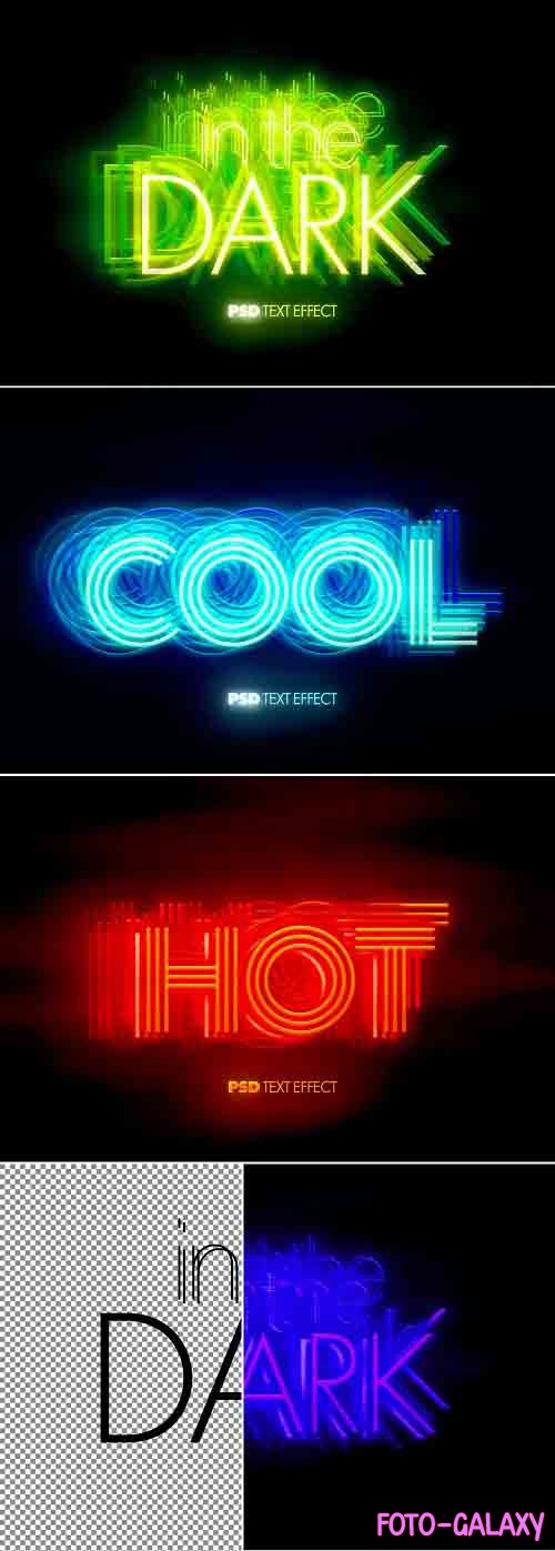 Glowing Hot and Cool Text Effect Bundle 393403992