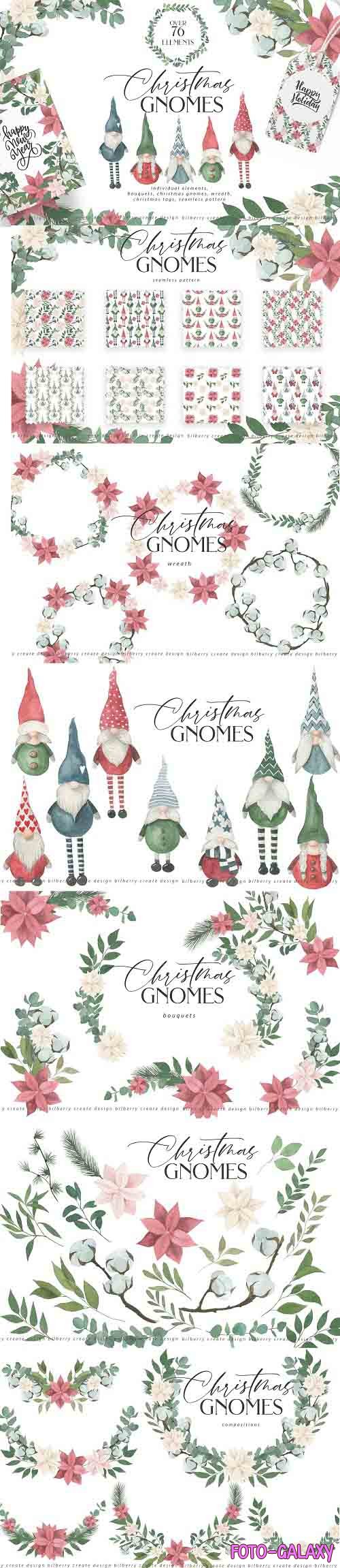 Christmas Gnomes art set - 5682492
