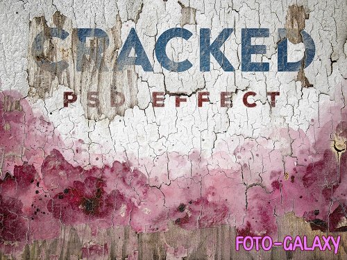 Cracked Painted Texture Mockup 399641592