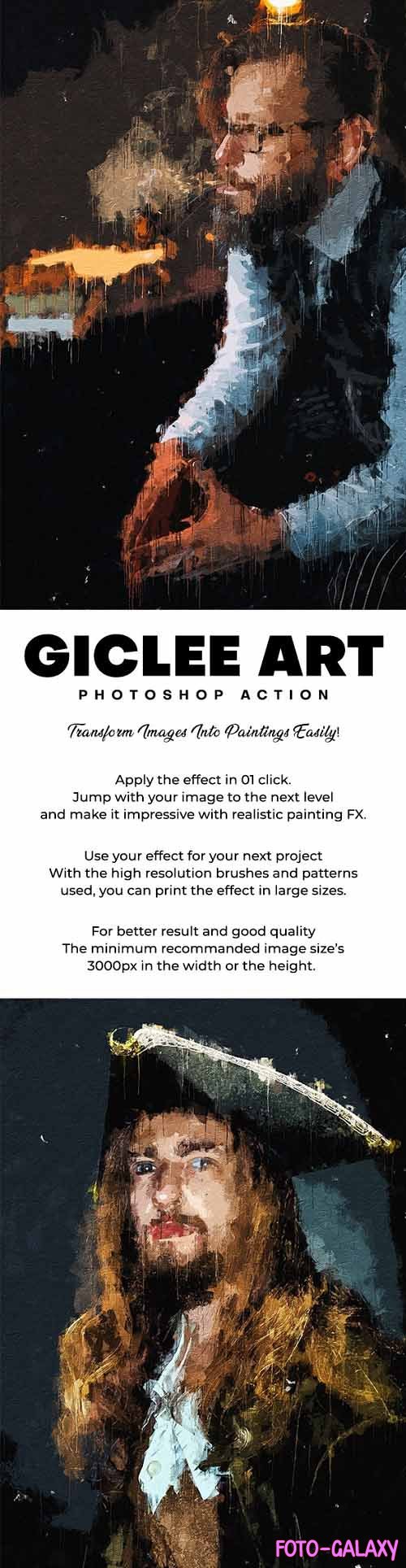 GraphicRiver - Giclee Art - Realistic Painting Photoshop Action 29545270