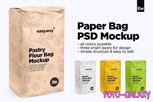 CreativeMarket - Paper Bag PSD Mockup 5583520