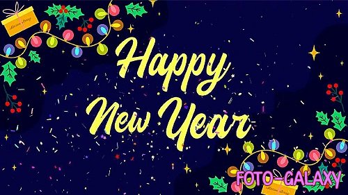 New Year Greetings Slideshow 885434 - Project for After Effects