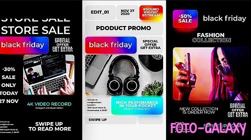 Black Friday Store Product Stories 860932 - Project for After Effects