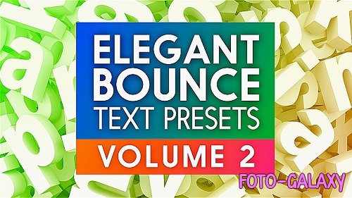 Elegant Bounce Text Presets Vol2 864241 - Project for After Effects