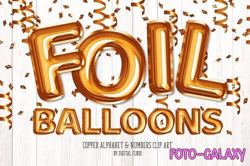 Copper Foil Balloon Alphabet - 5757916