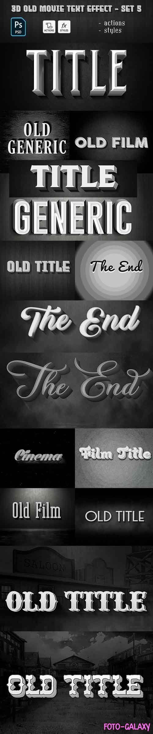 GraphicRiver - Old Movie Text Effect 29885827