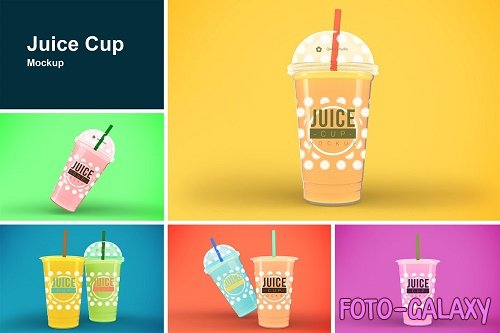 CreativeMarket - Juice Cups Mockup 5787213
