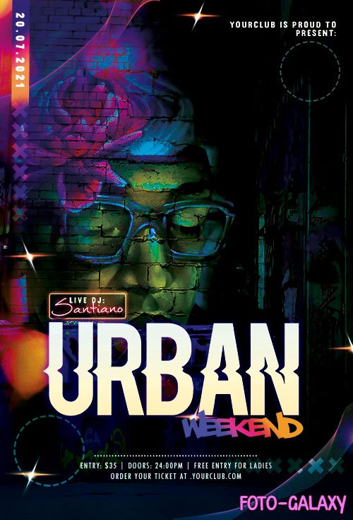 Urban Weekend Flyer PSD Templates