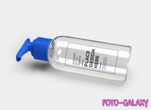 Sanitizer Pump Bottle Mockup Template Bundle