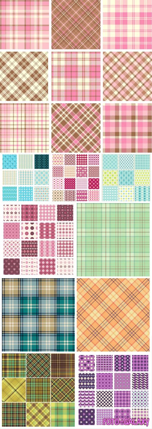 Seamless checkered texture in vector