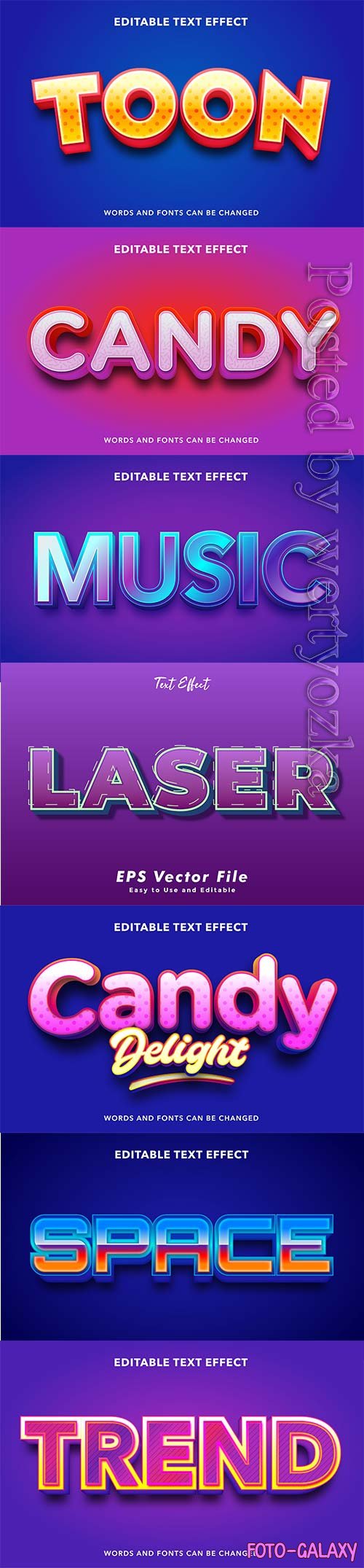 3d editable text style effect vector vol 249