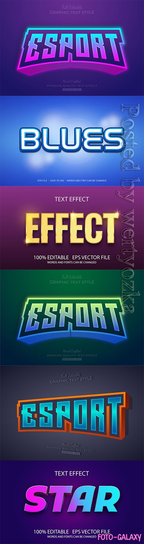 3d editable text style effect vector vol 257