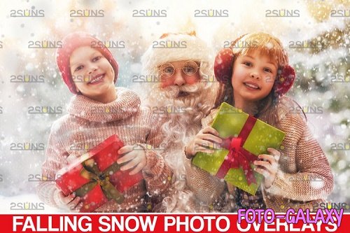 Snow overlay & Christmas overlay. Photoshop overlay - 1131563