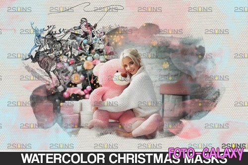 Christmas watercolor overlay & Christmas overlay - 1131799