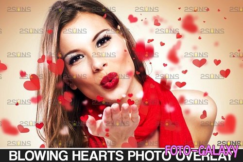 Valentine's photo overlays, photoshop, blowing heart, kiss - 1132964