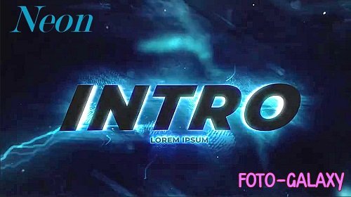 Lightning Neon Intro 822929 - Project for After Effects