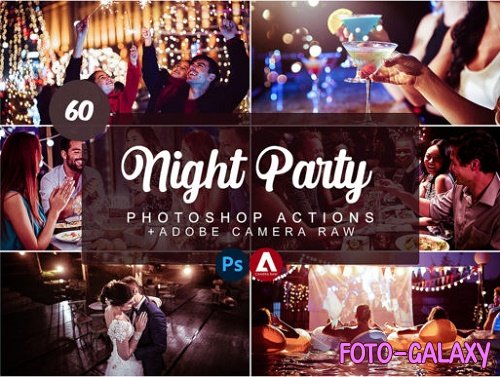 60 Night Party Photoshop Actions