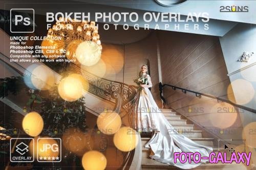 Christmas string light overlay, Fairy bokeh overlay V3 - 1133522