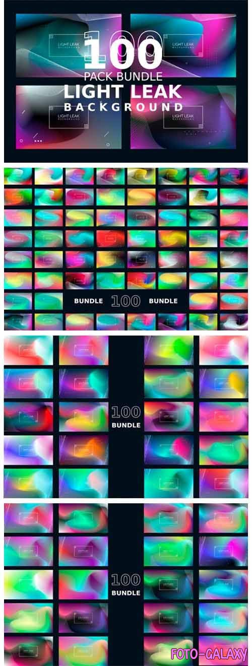 100 Sets Light Leak Background Abstract 8918761
