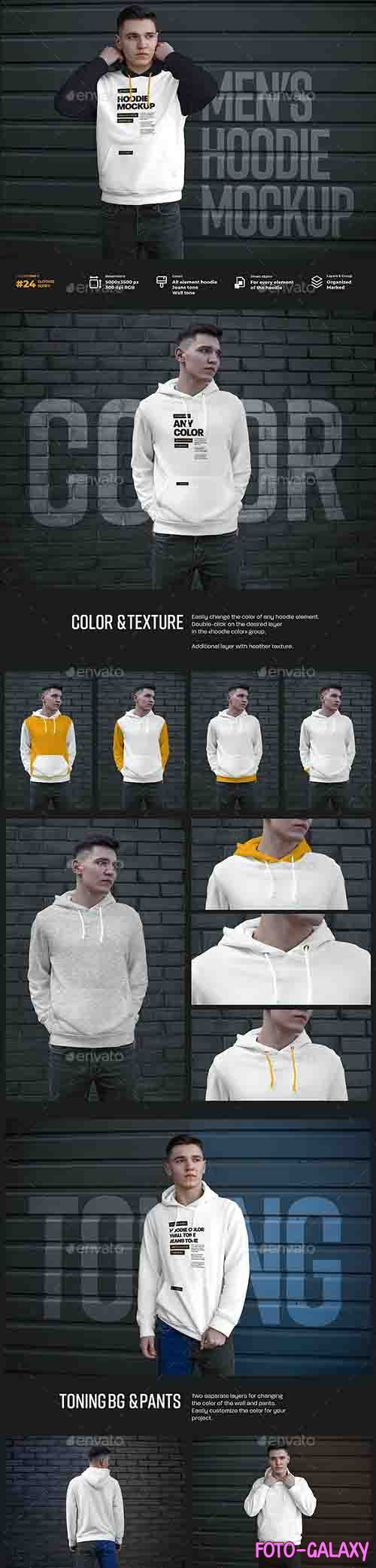 GraphicRiver - 7 Mockups Hoodie on the Man. Urban Style 30321874