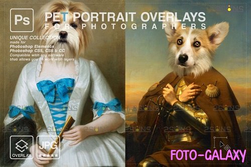 Royal Pet Portrait templates vol.18, Pet Painting - 1133448